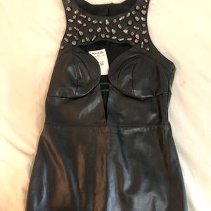 NastyGal Faux Leather Dress
